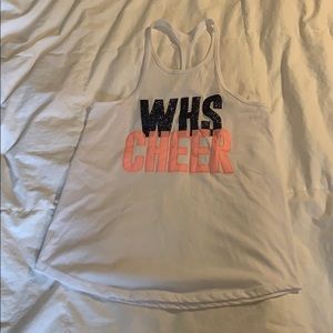 WHS  glitter varsity cheer tank XS
